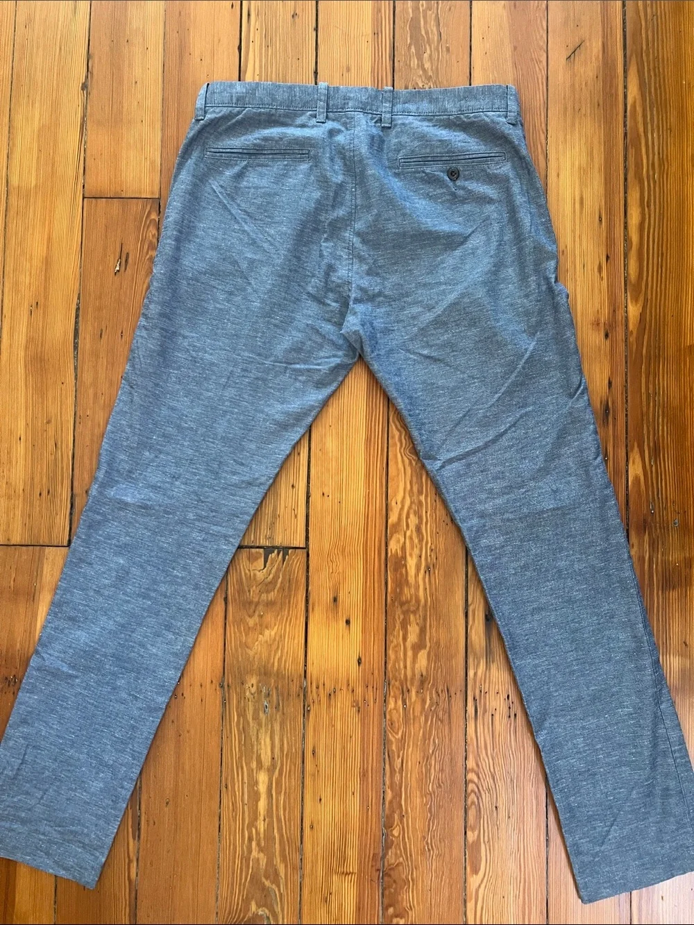 J. Crew Men’s Slim Chinos in Chambray Blue